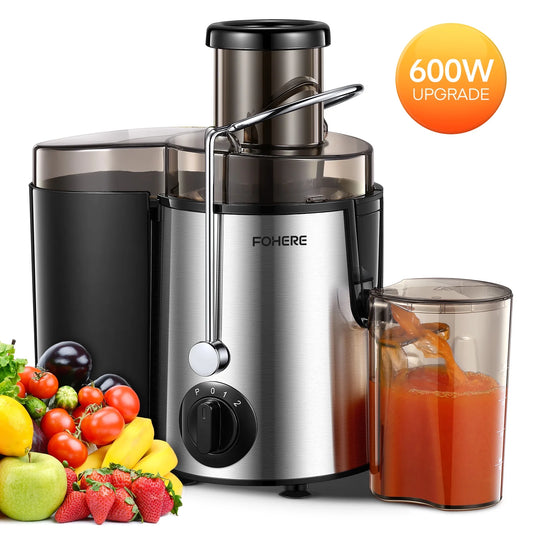 Juicer Machines, 3 Speeds 600W Upgrade Centrifugal Juicer Extractor with 3'' Feed Chute for Fruit and Vegetables