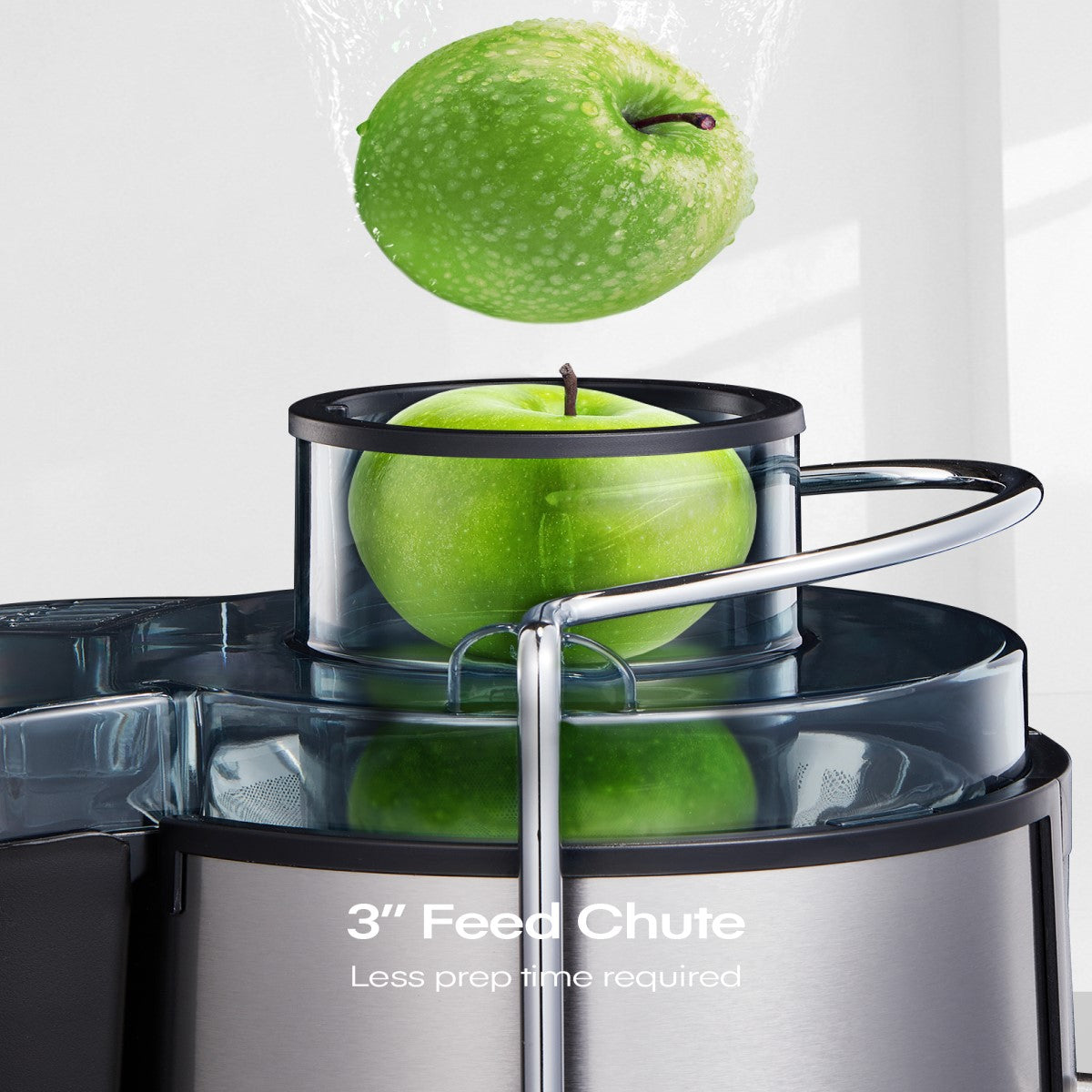 Juicer Machines, Juicer Machines Vegetable and Fruit Easy to Clean with 3" Wide Mouth, Compact Centrifugal Juicer Extractor Anti-Drip with Dual Speeds, Recipe & Brush