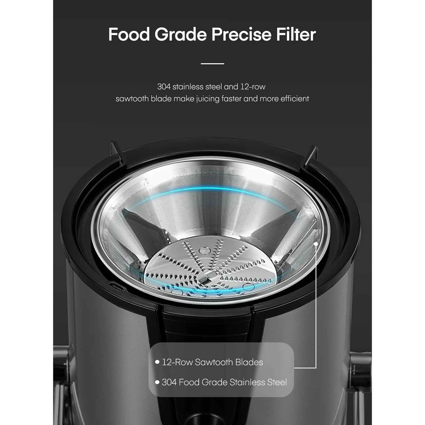 Juicer Machines, 3 Speeds 600W Upgrade Centrifugal Juicer Extractor with 3'' Feed Chute for Fruit and Vegetables