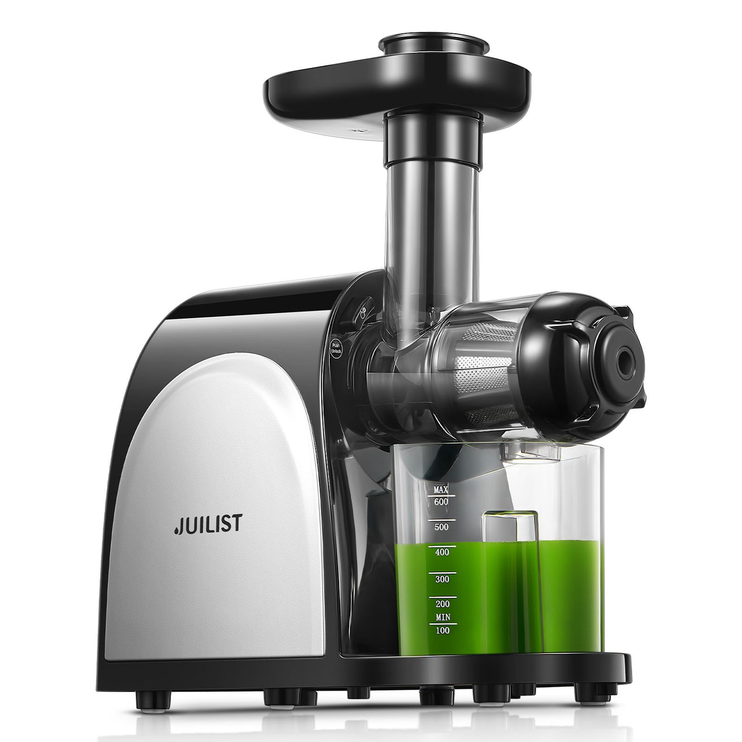 Cold Press Juicer High Juice Yield＆Easy Clean, Slow Juicer with Reverse Function＆Quiet Motor